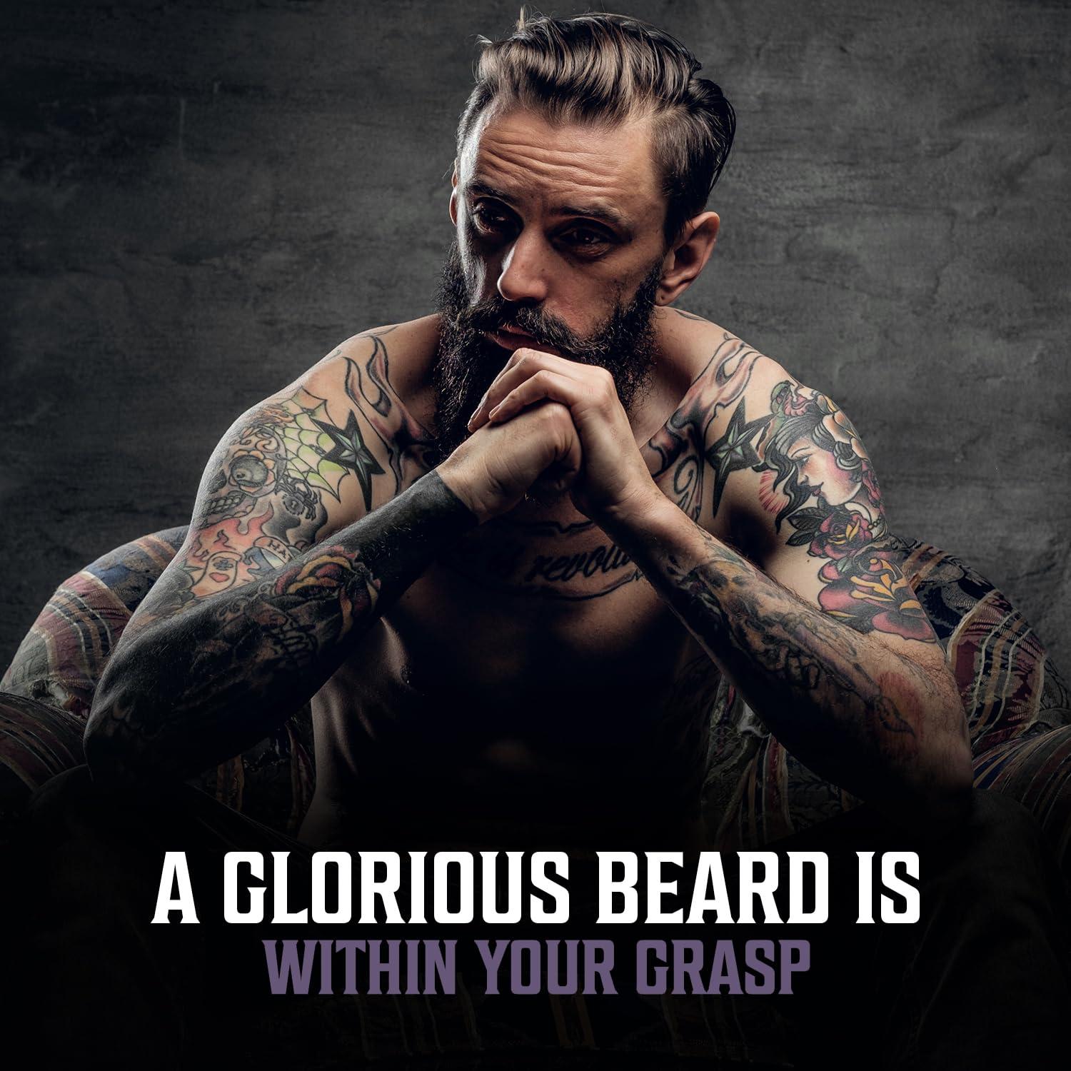image:imageViking Revolution Majestic Oud Beard Oil for Men Natural Mens Beard Oil with Argan Oil and Jojoba Oil Beard Softener Strengthens and Moisturizes Beard Conditioner for Men Majestic Oud1 PackClary Sage