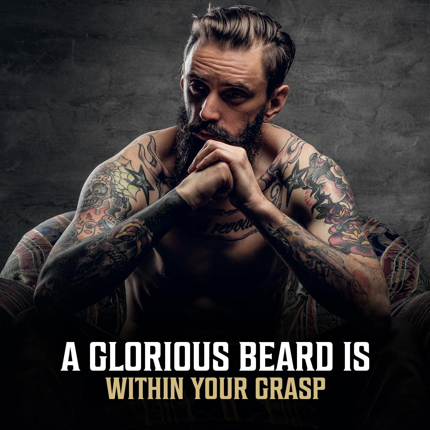 image:imageViking Revolution Majestic Oud Beard Oil for Men Natural Mens Beard Oil with Argan Oil and Jojoba Oil Beard Softener Strengthens and Moisturizes Beard Conditioner for Men Majestic Oud1 PackSpiced Vanilla