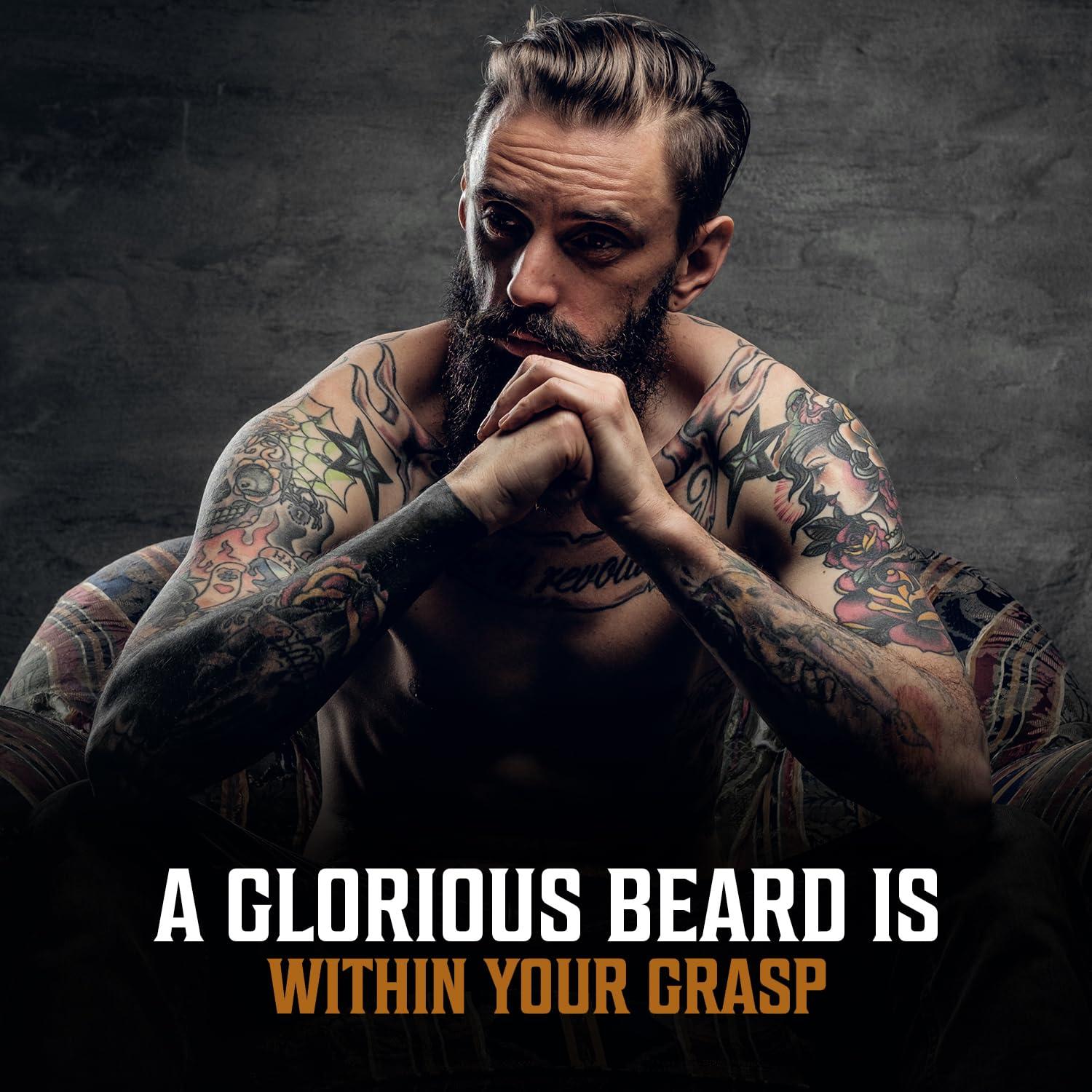 image:imageViking Revolution Majestic Oud Beard Oil for Men Natural Mens Beard Oil with Argan Oil and Jojoba Oil Beard Softener Strengthens and Moisturizes Beard Conditioner for Men Majestic Oud1 PackCoffee Whiskey