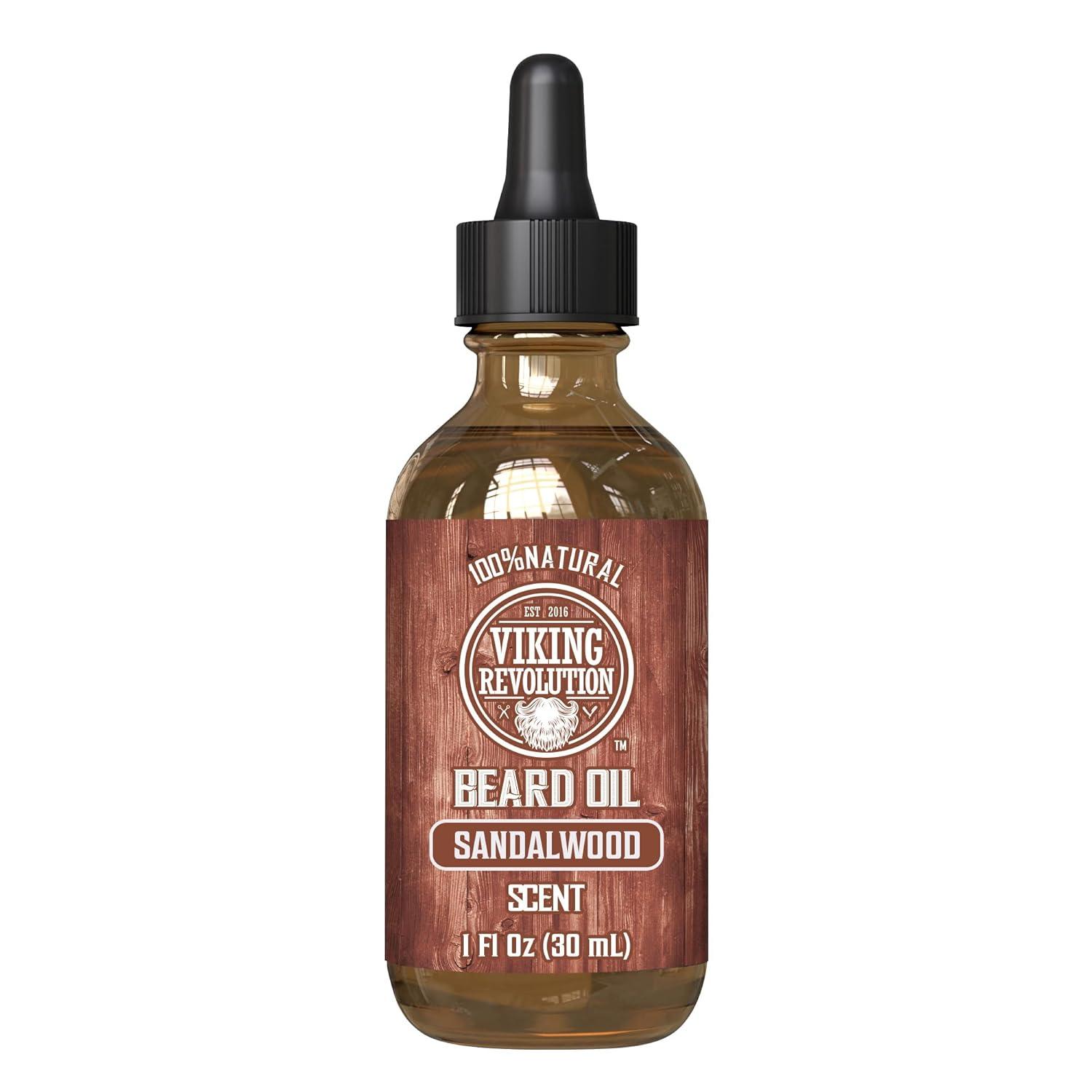 image:imageViking Revolution Majestic Oud Beard Oil for Men Natural Mens Beard Oil with Argan Oil and Jojoba Oil Beard Softener Strengthens and Moisturizes Beard Conditioner for Men Majestic Oud1 PackSandalwood