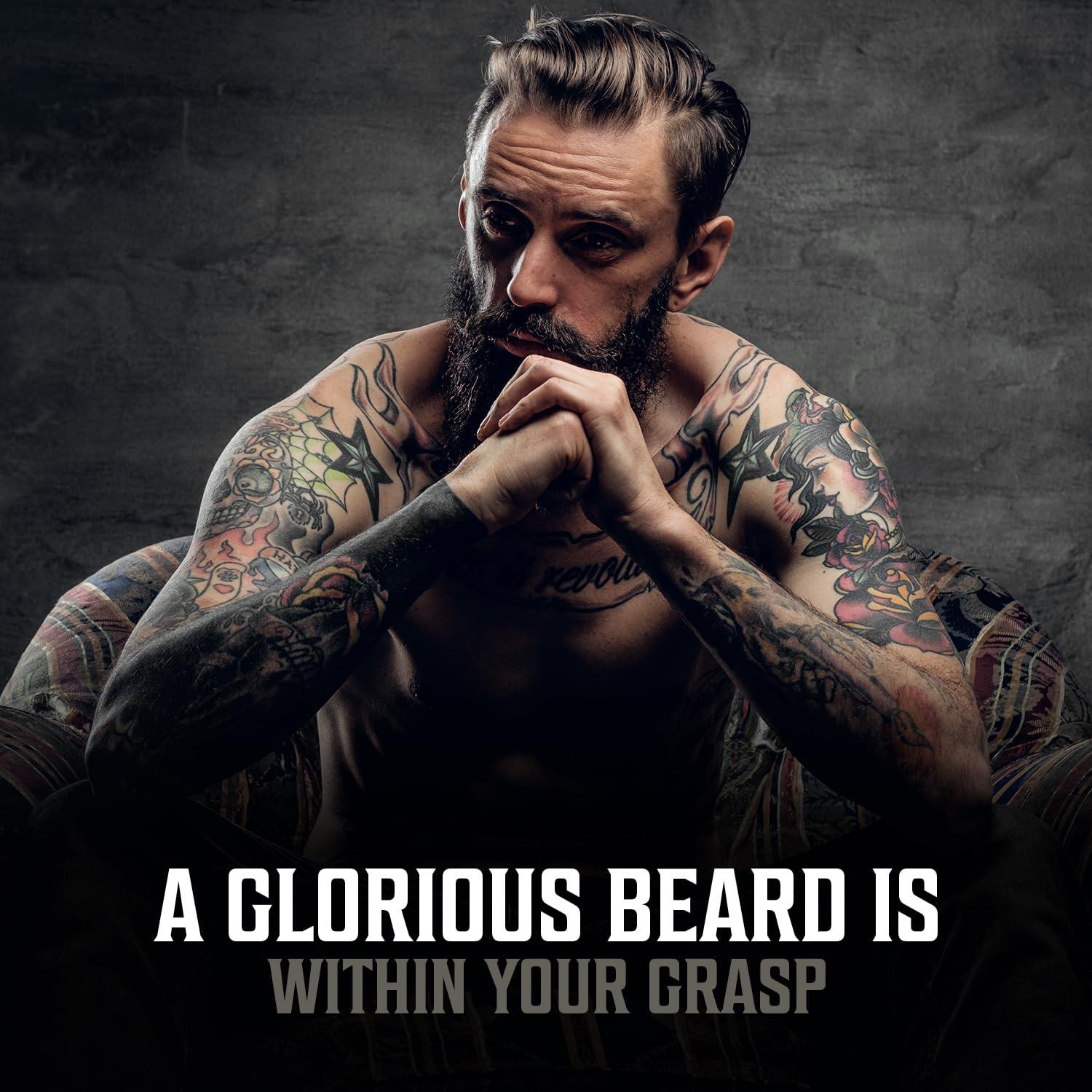 image:imageViking Revolution Majestic Oud Beard Oil for Men Natural Mens Beard Oil with Argan Oil and Jojoba Oil Beard Softener Strengthens and Moisturizes Beard Conditioner for Men Majestic Oud1 PackUnscented