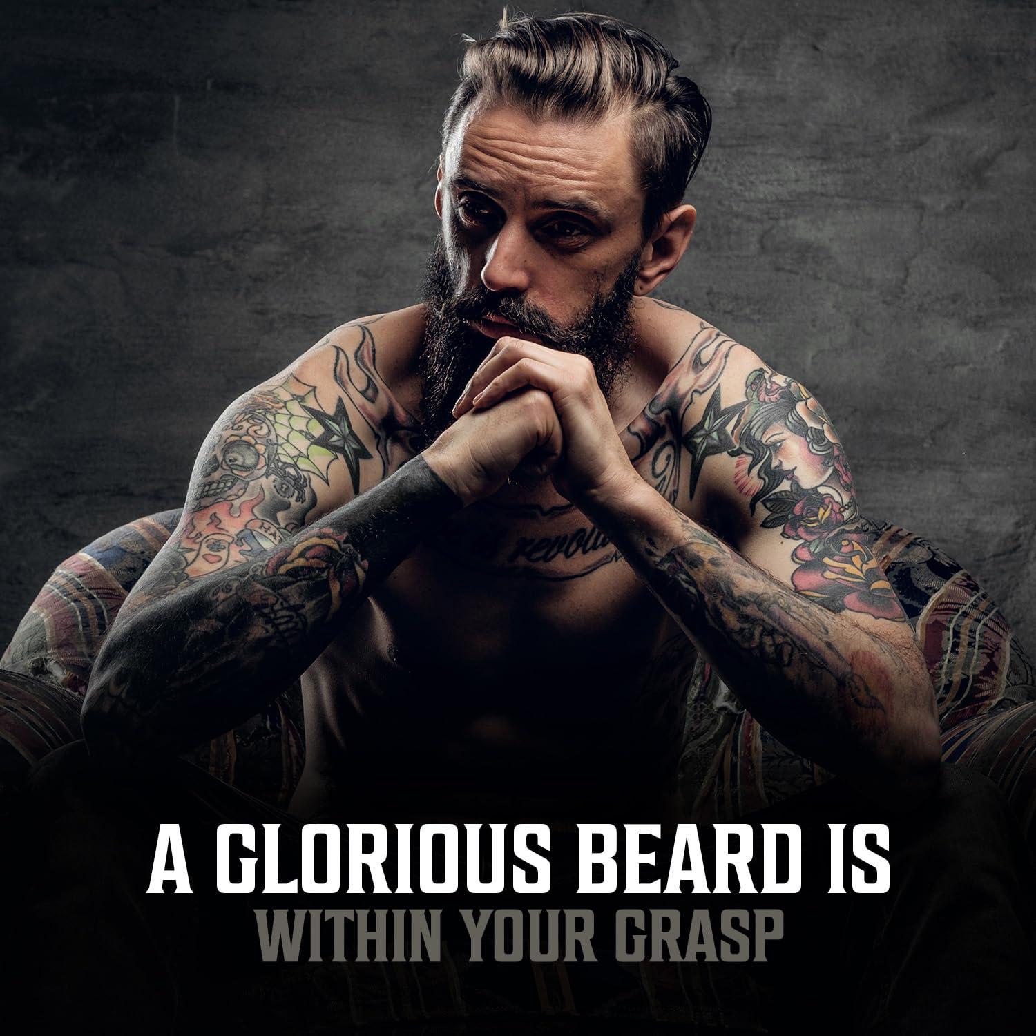 image:imageViking Revolution Majestic Oud Beard Oil for Men Natural Mens Beard Oil with Argan Oil and Jojoba Oil Beard Softener Strengthens and Moisturizes Beard Conditioner for Men Majestic Oud1 PackUnscented