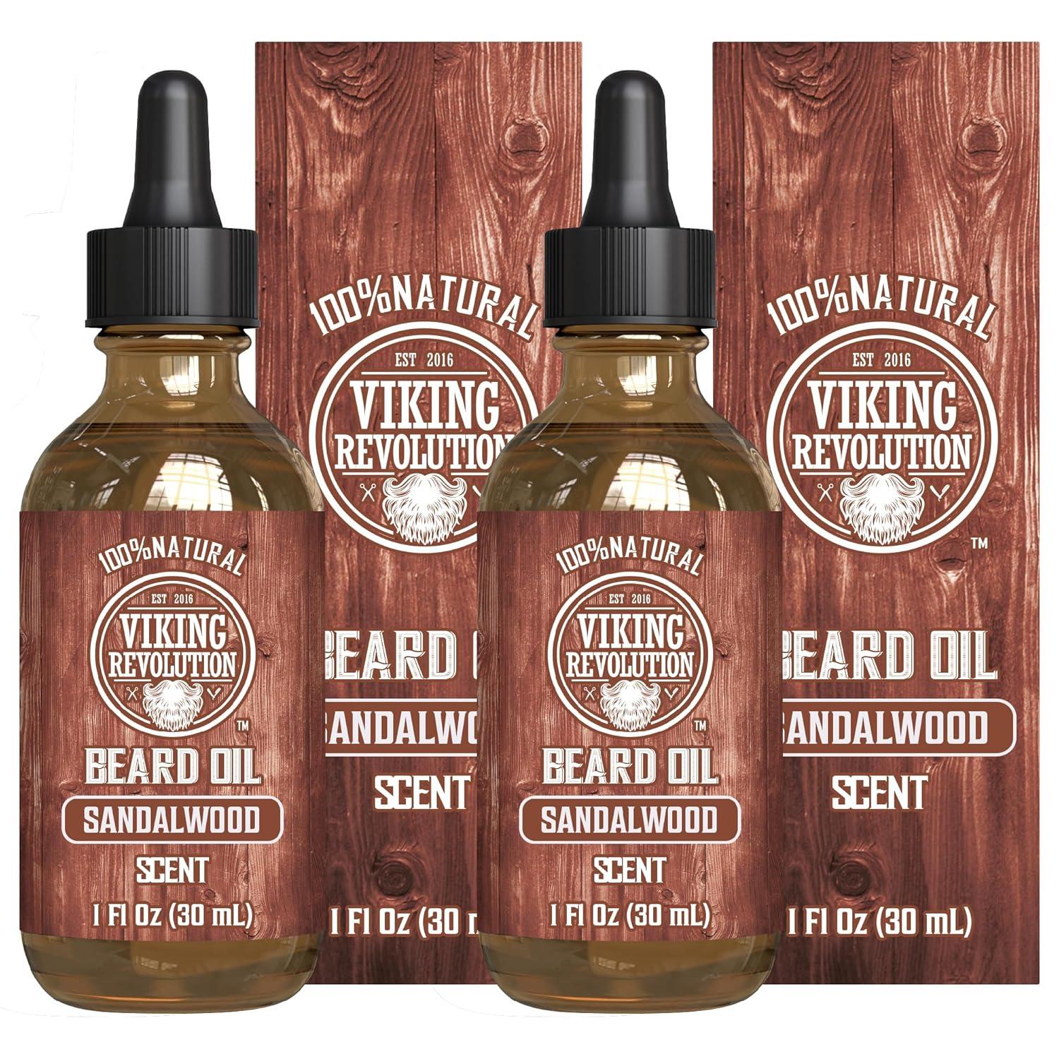 image:imageViking Revolution Majestic Oud Beard Oil for Men Natural Mens Beard Oil with Argan Oil and Jojoba Oil Beard Softener Strengthens and Moisturizes Beard Conditioner for Men Majestic Oud1 PackSandalwood