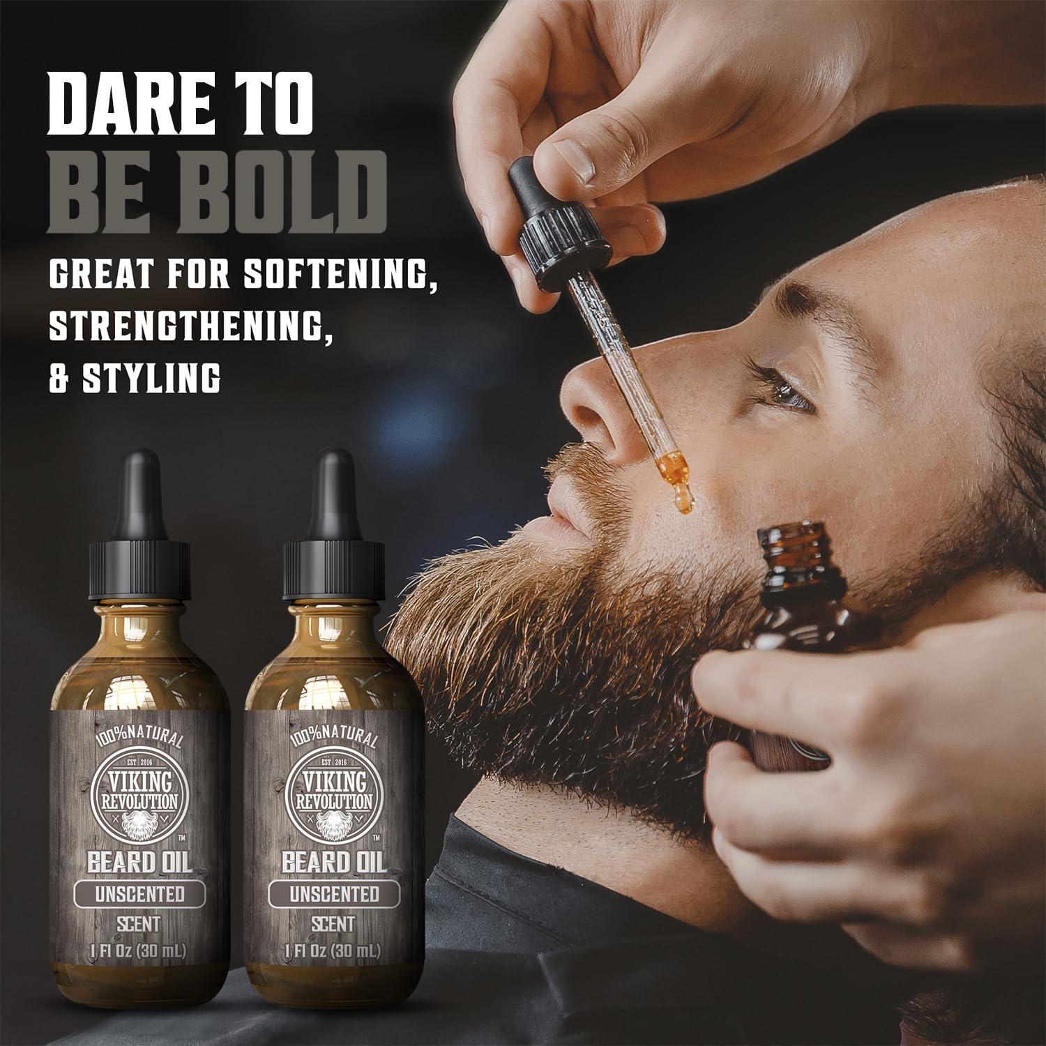 image:imageViking Revolution Majestic Oud Beard Oil for Men Natural Mens Beard Oil with Argan Oil and Jojoba Oil Beard Softener Strengthens and Moisturizes Beard Conditioner for Men Majestic Oud1 PackUnscented