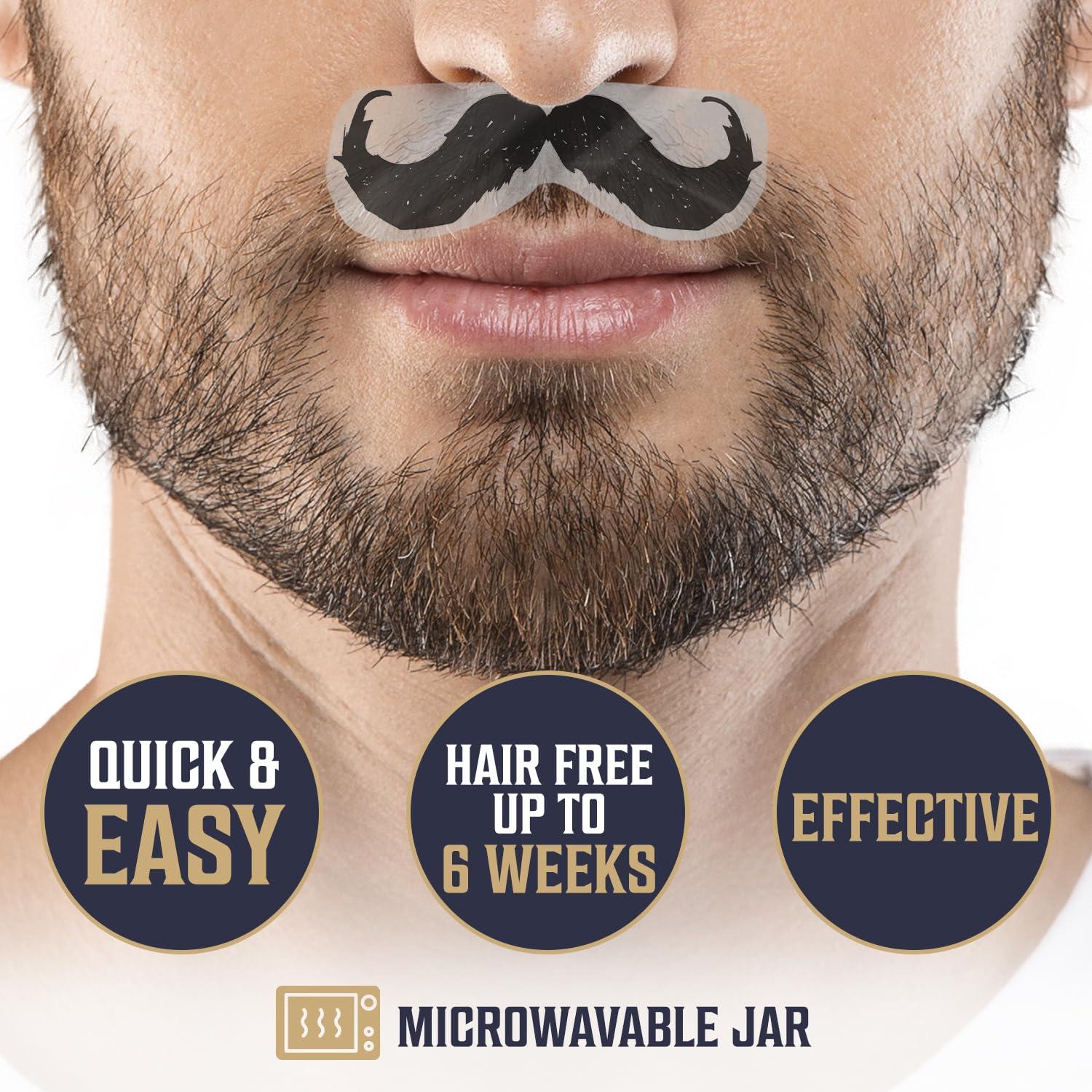 image:imageViking Revolution Nose Hair Waxing Kit for Men Quick Kit Men with 24 Wax Sticks Nose Hair Wax Kit Includes Mustache Sticker Guard and PostWax Calming Wipes with Aloe Vera 35 oz007 Ounce Pack of 49