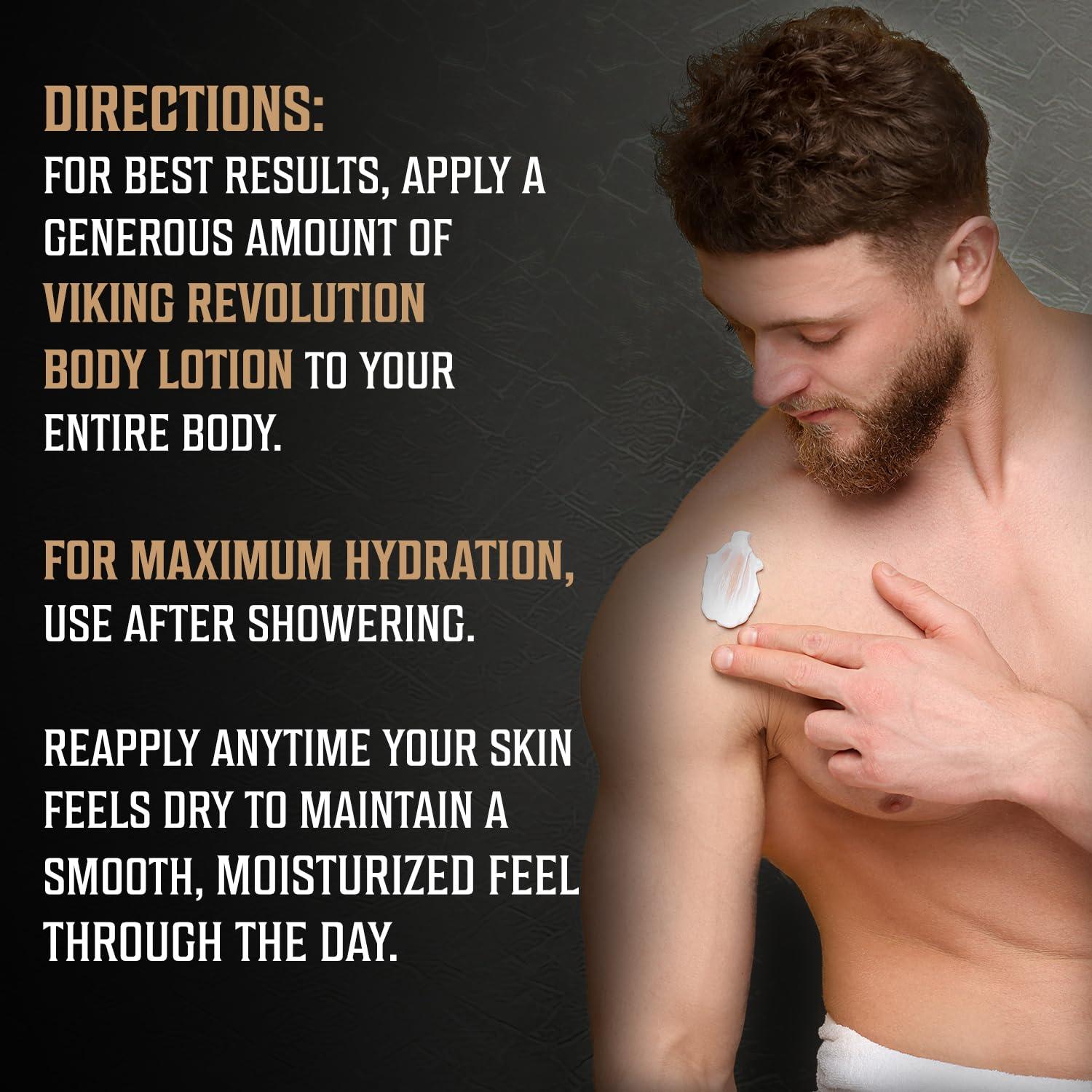 image:imageViking Revolution Sandalwood Body Lotion for Men Mens Lotion for Dry Skin with Shea Butter Hyaluronic Acid and Vitamin B5 Nourishing Mens Body Lotion for Hydrated and Smooth Skin 8oz 1 PackCedar Pine