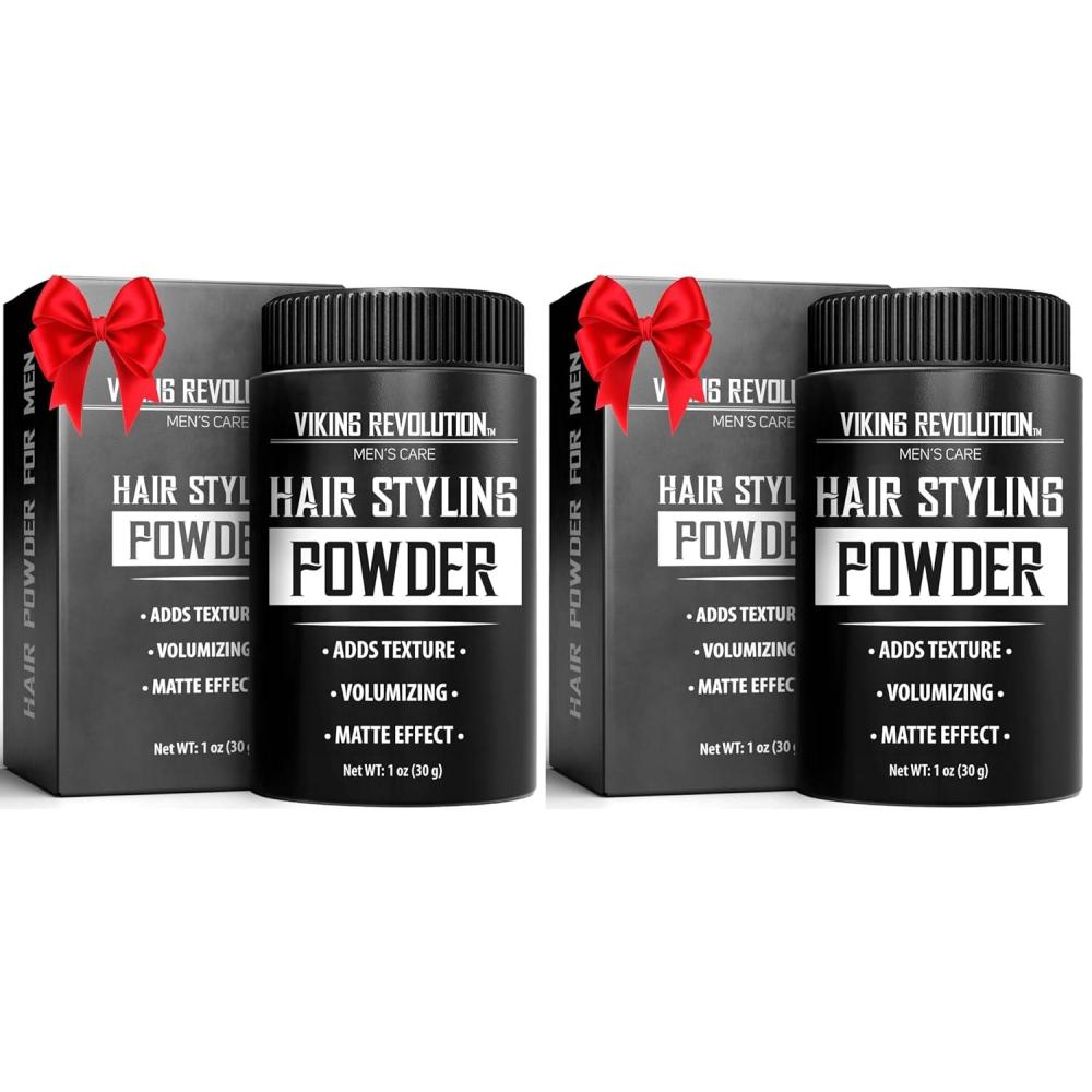 image:imageViking Revolution Hair Styling Powder for Men Easy to Apply Mattifying amp Volumizing Hair Texture Powder for Men 1 Oz 1 Pack1 Ounce Pack of 2
