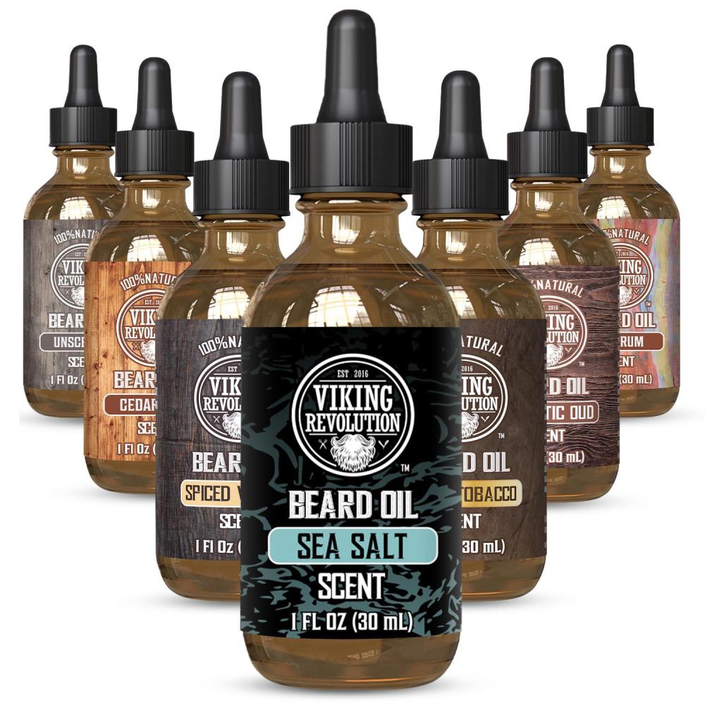 image:imageViking Revolution Majestic Oud Beard Oil for Men Natural Mens Beard Oil with Argan Oil and Jojoba Oil Beard Softener Strengthens and Moisturizes Beard Conditioner for Men Majestic Oud1 PackSea Salt