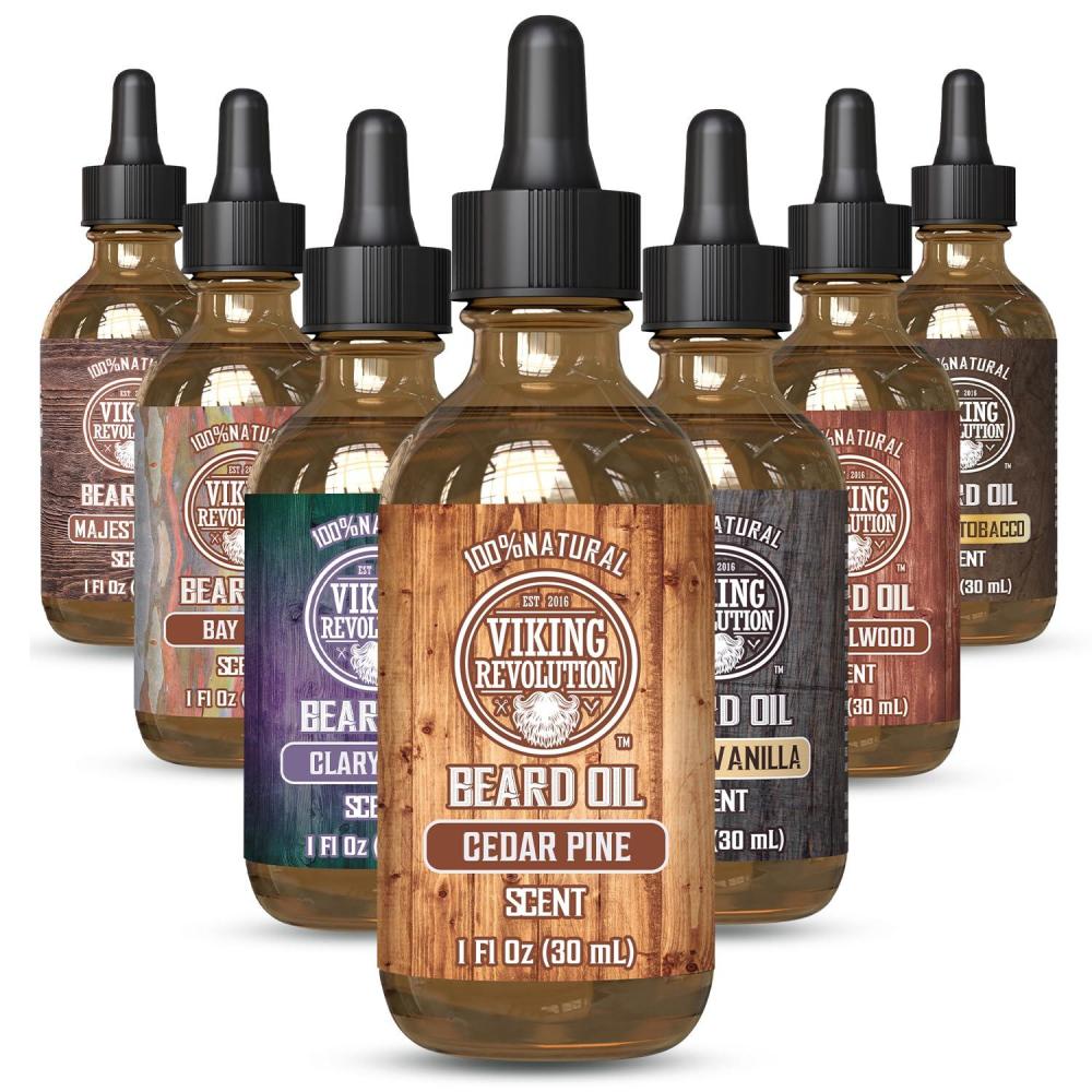 image:imageViking Revolution Majestic Oud Beard Oil for Men Natural Mens Beard Oil with Argan Oil and Jojoba Oil Beard Softener Strengthens and Moisturizes Beard Conditioner for Men Majestic Oud1 PackCedar Pine