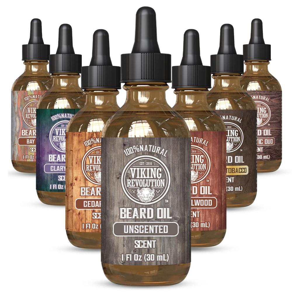 image:imageViking Revolution Majestic Oud Beard Oil for Men Natural Mens Beard Oil with Argan Oil and Jojoba Oil Beard Softener Strengthens and Moisturizes Beard Conditioner for Men Majestic Oud1 PackUnscented
