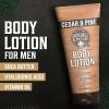 Viking Revolution Sandalwood Body Lotion for Men – Mens Lotion for Dry Skin with Shea Butter, Hyaluronic Acid and Vitamin B5 – Nourishing Mens Body Lotion for Hydrated and Smooth Skin (8oz, 1 Pack)(Cedar & Pine)