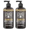 Viking Revolution Majestic Oud Mens Shampoo and Conditioner Set with Biotin and Jojoba Oil – Natural Hair Shampoo and Hair Conditioner for Men with Vitamin B5 – Mens Shampoo for Thinning Hair (17Oz)(Spiced Vanilla Shampoo and Conditioner Set)