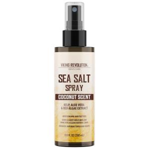 Viking Revolution Coconut Sea Salt Spray for Hair Men – Hair Texturizing Spray with Kelp, Aloe Vera & Red Algae Extract – Surf to Add Volume and Texture – Sea Salt for Men Beach