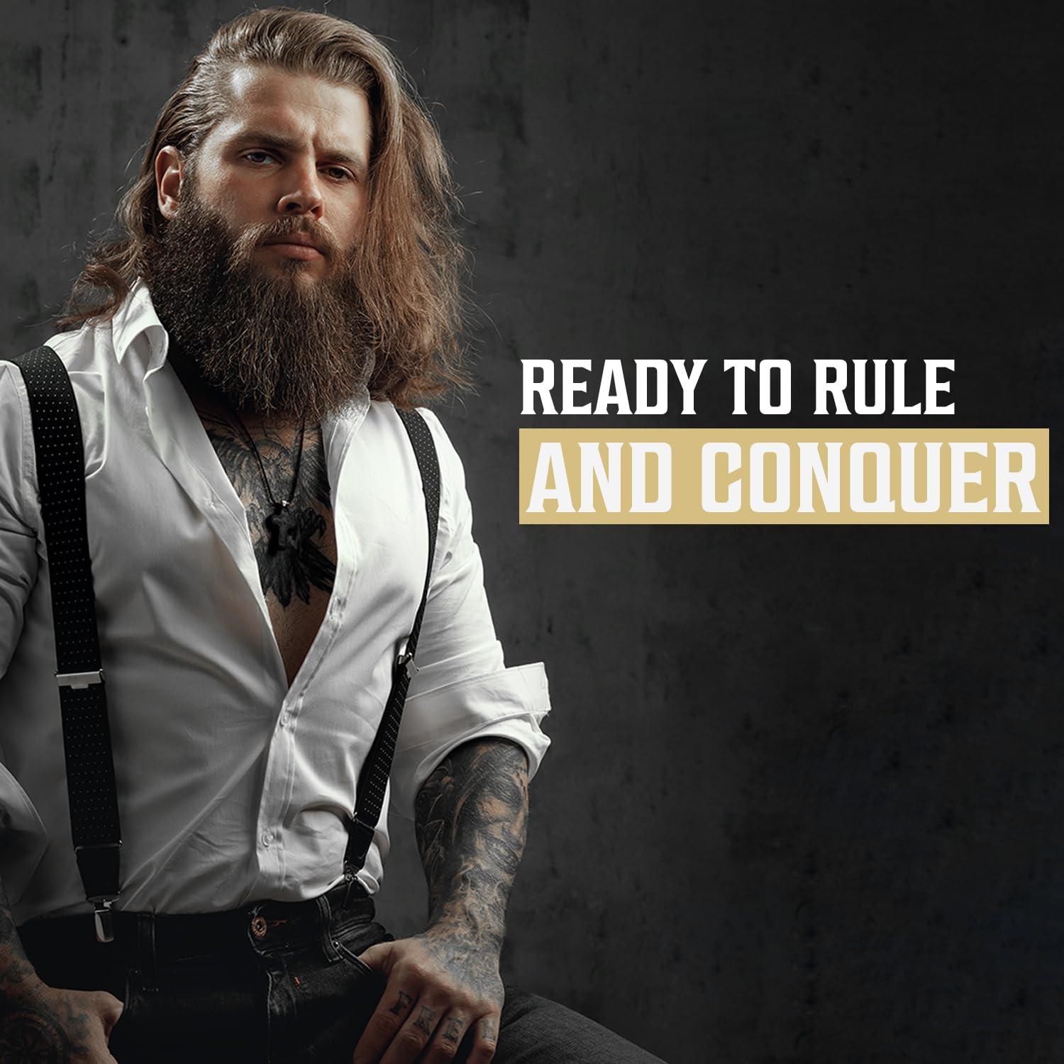 image:imageViking Revolution Beard Wash and Beard Conditioner for Men with Argan Oil and Jojoba Oil Beard Softener and Strengthener Beard Care Beard Shampoo and Conditioner with Beard Oil 17oz Spiced VanillaBeard Wash