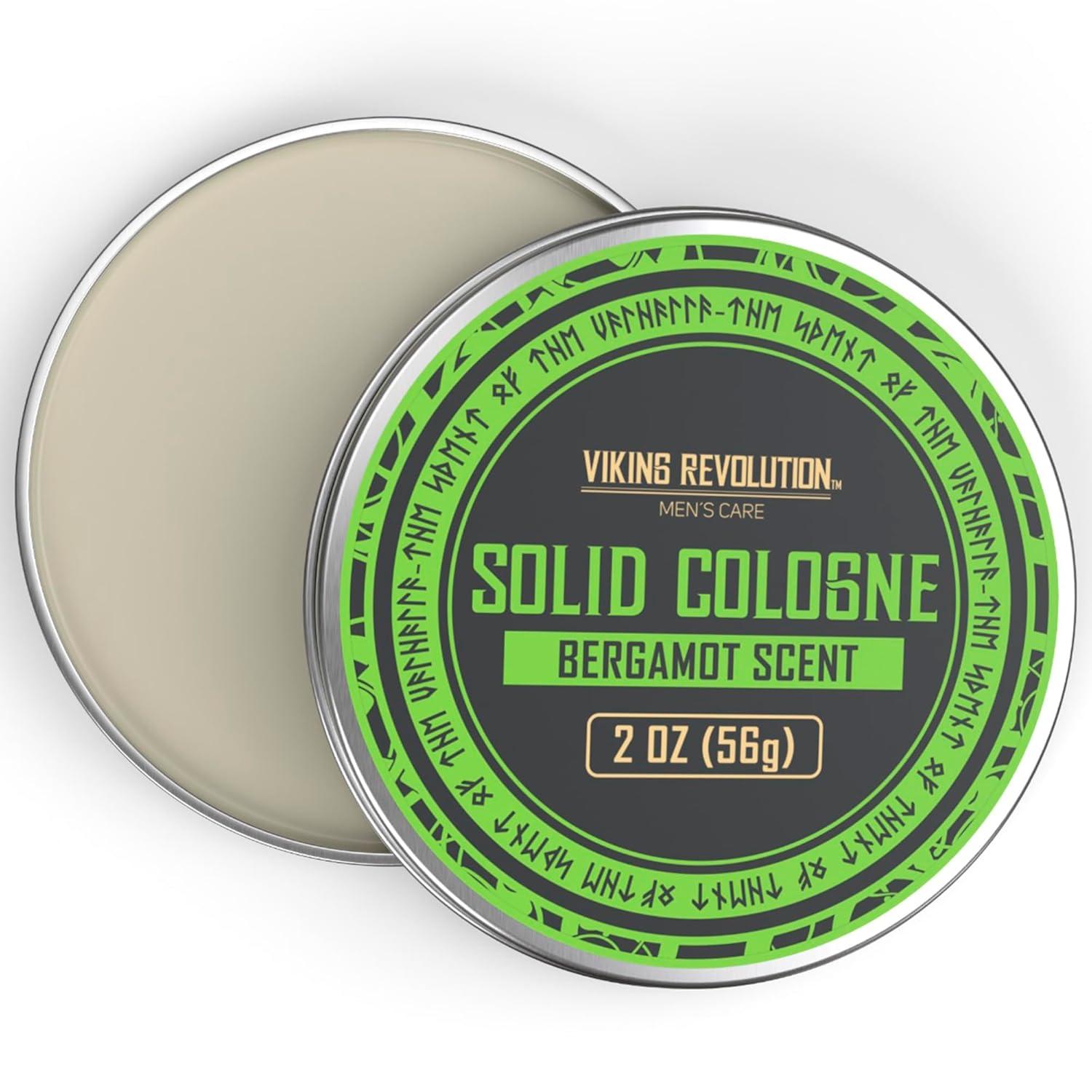 image:imageViking Revolution Bergamot Solid Cologne for Men 2 Oz Balm Cologne Travel Wax 1 pack BergamotBergamot