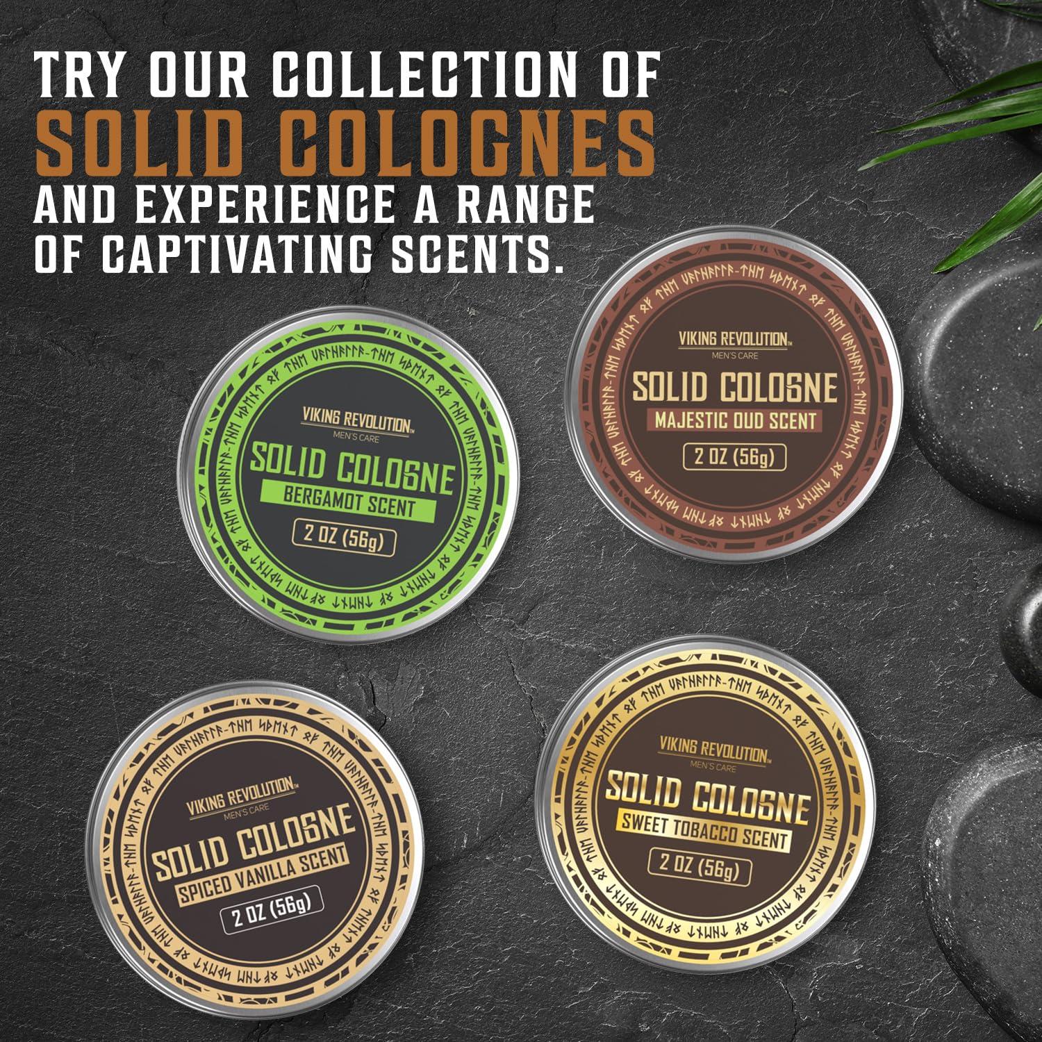 image:imageViking Revolution Bergamot Solid Cologne for Men 2 Oz Balm Cologne Travel Wax 1 pack BergamotSpiced Vanilla