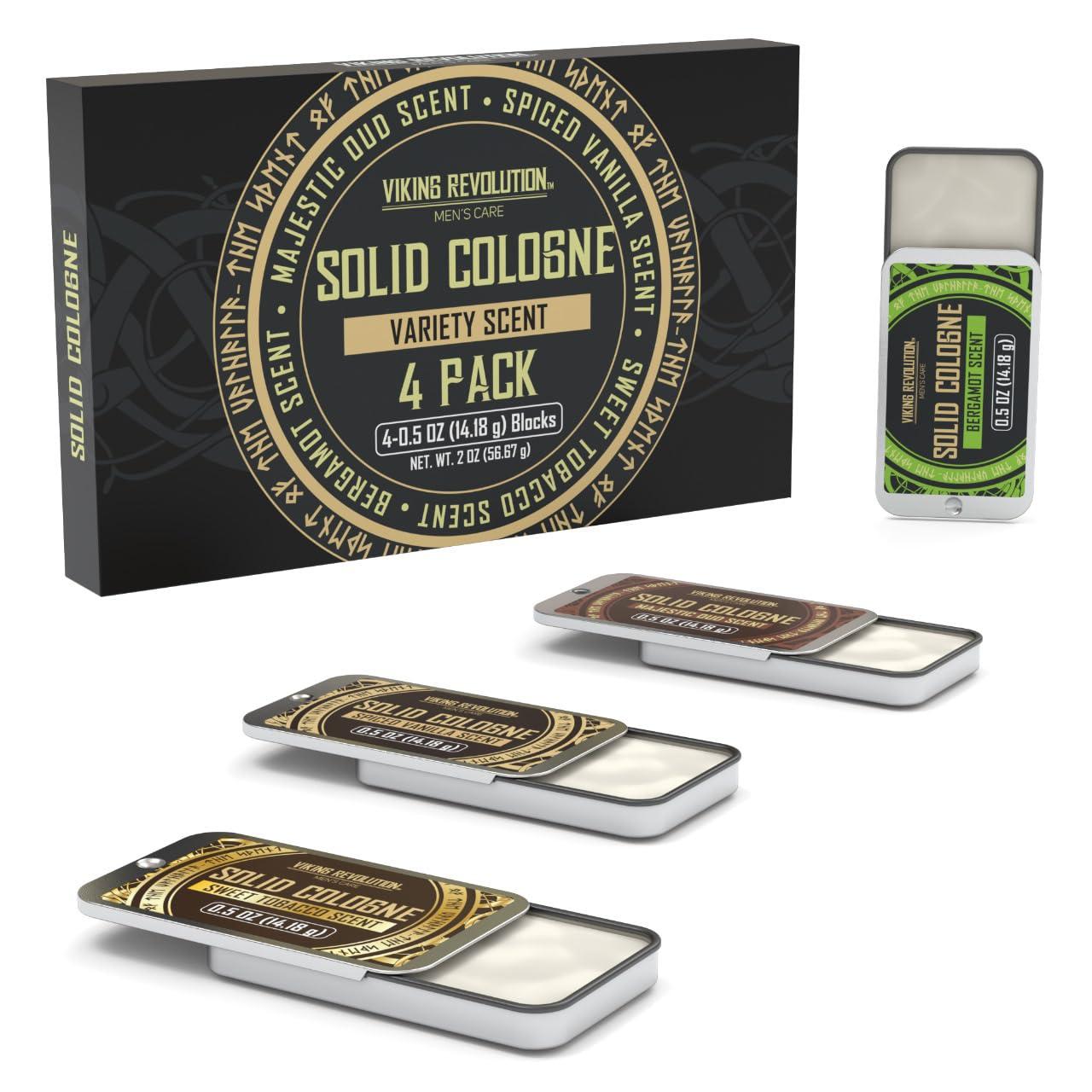 image:imageViking Revolution Bergamot Solid Cologne for Men 2 Oz Balm Cologne Travel Wax 1 pack BergamotVanillaTobaccoOudBergamot