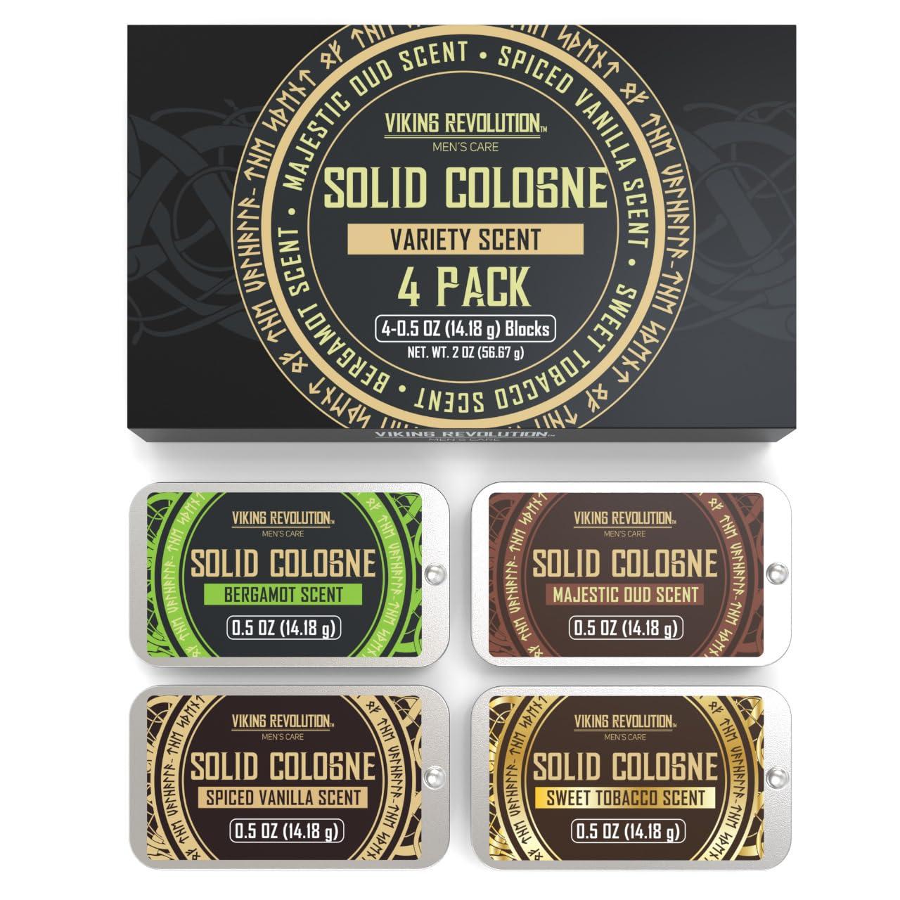 image:imageViking Revolution Bergamot Solid Cologne for Men 2 Oz Balm Cologne Travel Wax 1 pack BergamotVanillaTobaccoOudBergamot
