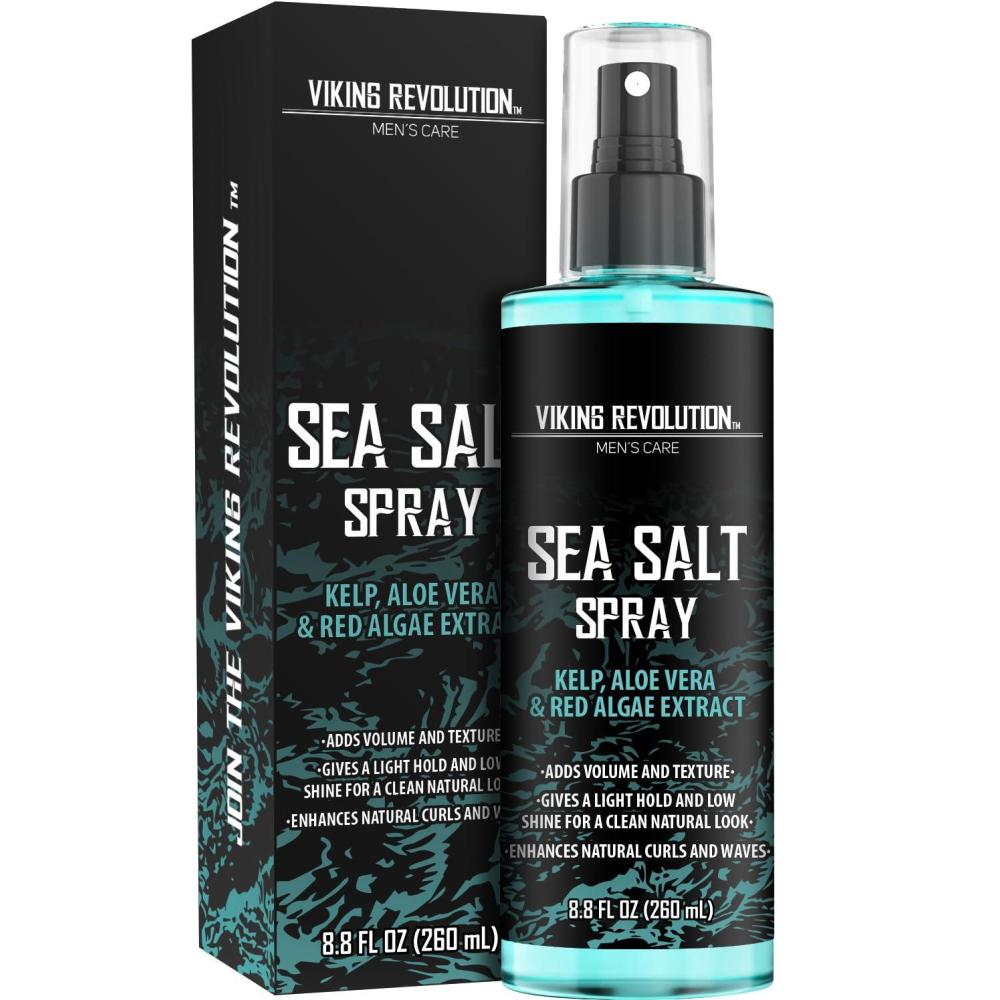 image:imageViking Revolution Sea Salt Spray for Men Hair Texturizing Spray with Kelp Aloe Vera and Red Algae Extract Surf Sprays to Add Volume and Texture for Men and Women Beach Hair 88oz88 Fl Oz Pack of 1