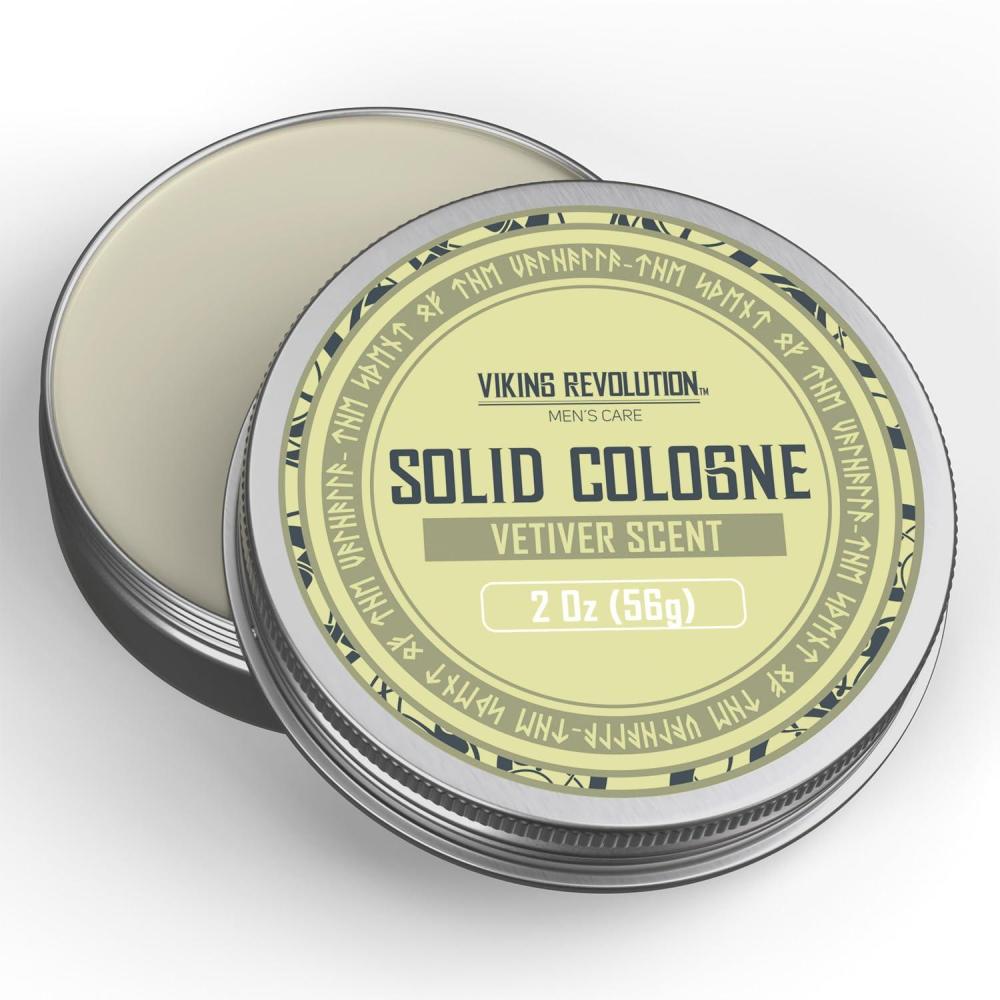 image:imageViking Revolution Vetiver Mens Solid Cologne Men 2 Oz Men Solid Perfume with Vetiver Cologne for Men Balm Cologne for Mens Cologne Balm Travel Cologne Wax 1 pack VetiverVetiver