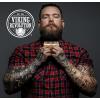Viking Revolution Beard Comb & Beard Brush Set for Men — Natural Boar Bristle Brush and Dual Action Pear Wood Comb w/Velvet Travel Pouch – Great for Grooming Beards and Mustaches(Beard Comb)