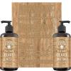 Viking Revolution Beard Wash & Beard Conditioner Set with Argan & Jojoba Oils – Softens and Strengthens – Natural Sandalwood Scent – Beard Shampoo with Beard Oil (17 oz)(Palo Santo)