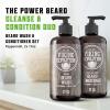 Viking Revolution Beard Wash & Conditioner Set w/Argan & Jojoba Oils – Softens, Smooths & Strengthens Beard Growth – Natural Peppermint and Eucalyptus Scent – Shampoo (17 oz)(Beard Wash and Conditioner)