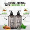 Viking Revolution Beard Wash & Conditioner Set w/Argan & Jojoba Oils – Softens, Smooths & Strengthens Beard Growth – Natural Peppermint and Eucalyptus Scent – Shampoo (17 oz)(Beard Wash and Conditioner)