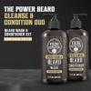Viking Revolution Beard Wash and Beard Conditioner for Men with Argan Oil and Jojoba Oil – Beard Softener and Strengthener Beard Care Beard Shampoo and Conditioner with Beard Oil (17oz Spiced Vanilla)(Beard Wash and Conditioner)