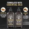 Viking Revolution Beard Wash and Beard Conditioner for Men with Argan Oil and Jojoba Oil – Beard Softener and Strengthener Beard Care Beard Shampoo and Conditioner with Beard Oil (17oz Spiced Vanilla)(Beard Wash and Conditioner)