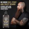 Viking Revolution Beard Wash and Beard Conditioner for Men with Argan Oil and Jojoba Oil – Beard Softener and Strengthener Beard Care Beard Shampoo and Conditioner with Beard Oil (17oz Spiced Vanilla)(Beard Conditioner)