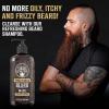 Viking Revolution Beard Wash and Beard Conditioner for Men with Argan Oil and Jojoba Oil – Beard Softener and Strengthener Beard Care Beard Shampoo and Conditioner with Beard Oil (17oz Spiced Vanilla)(Beard Wash)