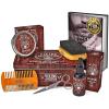 Viking Revolution Ultimate Grooming Kit for Men – Boar Brush, Wood Comb, Sandalwood Balm & Oil, Scissors for Beard & Mustache(6 Piece Set)