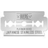 SHAVING REVOLUTION 100 Count Men’s Safety Double Edge Razor Blades for Shaving – Platinum Japanese Stainless Steel Double Razor Shaving Blades for a Smooth, Precise and Clean Shave(50 Count (Pack of 1))