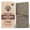 Viking Revolution Sandalwood Natural Soap for Men – Mens Soap Bar with Essential Oils Cold Pressed Bar Soap for Men – Nourishing Mens Bar Soap with Coconut Oil, Shea Oil, Almond Oil (2 Pack)(Sandalwood)