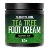 Viking Revolution Tea Tree Foot Cream for Dry Cracked Heels – Foot Balm For Cracked Feet – Dry Feet Repairing Cream with Aloe Vera and Mint (8oz)(8 Ounce (Pack of 1))