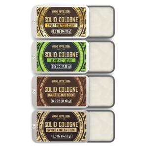 Viking Revolution Bergamot Solid Cologne for Men – 2 Oz Balm Cologne Travel Wax (1 pack, Bergamot)(Vanilla/Tobacco/Oud/Bergamot)