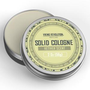 Viking Revolution Vetiver Mens Solid Cologne Men 2 Oz – Men Solid Perfume with Vetiver Cologne for Men – Balm Cologne for Mens Cologne Balm Travel Cologne Wax (1 pack, Vetiver)(Vetiver)