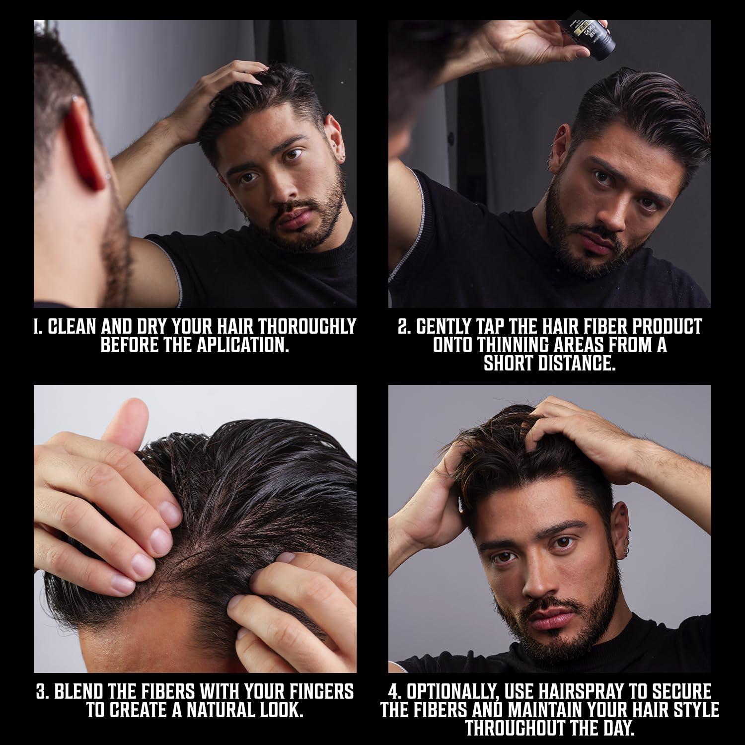 image:imageViking Revolution Dark Brown Hair Fibers for Thinning Hair Men Thick Fiber for Bald Spot Cover Up Hair Building Fibers with Kerating and Biotin Hair Fiber for Men for a Fuller Look 052ozBlonde
