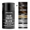 Viking Revolution Dark Brown Hair Fibers for Thinning Hair Men – Thick Fiber for Bald Spot Cover Up – Hair Building Fibers with Kerating and Biotin – Hair Fiber for Men for a Fuller Look (0.52oz)(Black)