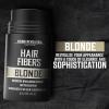 Viking Revolution Dark Brown Hair Fibers for Thinning Hair Men – Thick Fiber for Bald Spot Cover Up – Hair Building Fibers with Kerating and Biotin – Hair Fiber for Men for a Fuller Look (0.52oz)(Blonde)