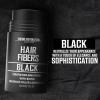 Viking Revolution Dark Brown Hair Fibers for Thinning Hair Men – Thick Fiber for Bald Spot Cover Up – Hair Building Fibers with Kerating and Biotin – Hair Fiber for Men for a Fuller Look (0.52oz)(Black)