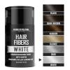 Viking Revolution Dark Brown Hair Fibers for Thinning Hair Men – Thick Fiber for Bald Spot Cover Up – Hair Building Fibers with Kerating and Biotin – Hair Fiber for Men for a Fuller Look (0.52oz)(White)