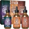 Viking Revolution Beard Oil for Men 3 Pack – Natural Mens Beard Oil Variety Set – Spiced Vanilla, Sweet Tobacco, Majestic Oud – Beard Conditioning and Moisturizing for a Healthy Beard (3 Pack, 1oz)(Sandalwood  Cedar & Pine  Clary Sage)
