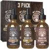Viking Revolution Beard Oil for Men 3 Pack – Natural Mens Beard Oil Variety Set – Spiced Vanilla, Sweet Tobacco, Majestic Oud – Beard Conditioning and Moisturizing for a Healthy Beard (3 Pack, 1oz)(Spiced Vanilla  Sweet Tobacco  Majestic Oud)