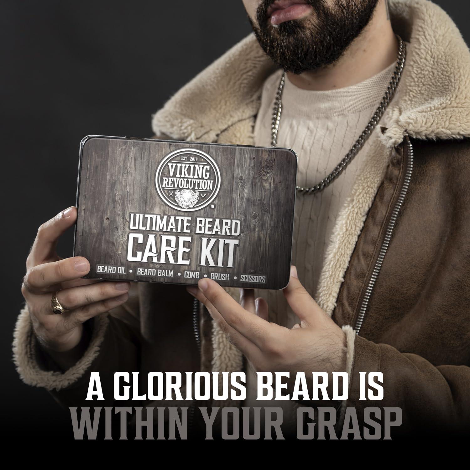 image:imageBeard Growth Kit Oil Balm Serum Derma Roller amp Wooden Comb for Beard amp Mustache GrowthClassic