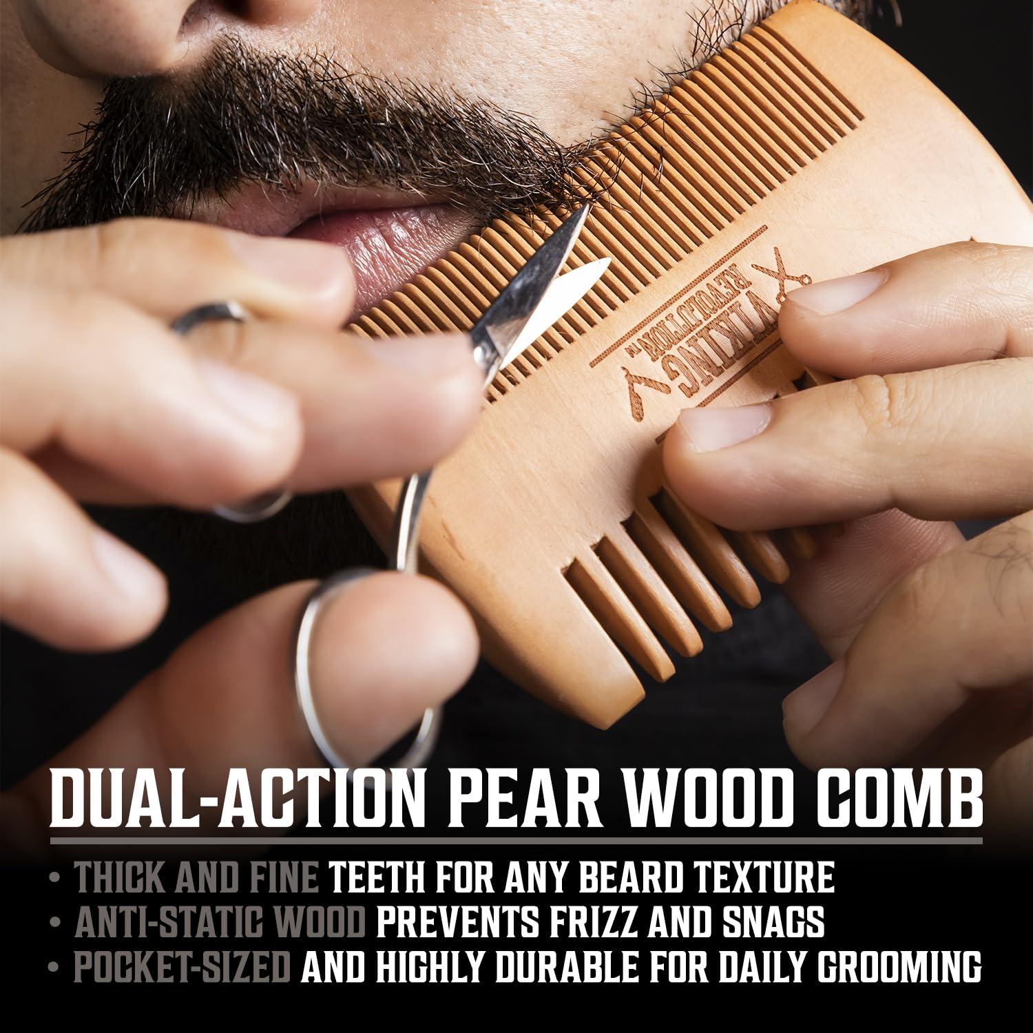 image:imageBeard Growth Kit Oil Balm Serum Derma Roller amp Wooden Comb for Beard amp Mustache GrowthClassic