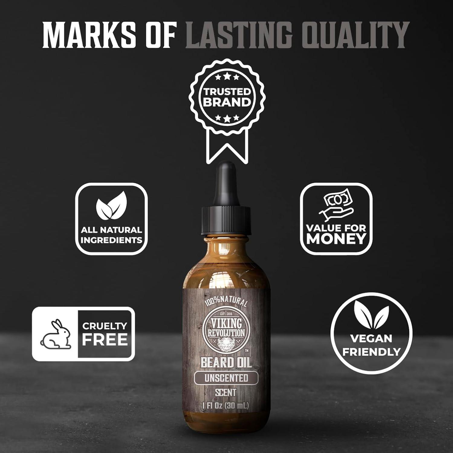 image:imageViking Revolution Ultimate Conditioner for Mens Beard Grooming Softens Smoothes and Soothes Beard Itch Contains Wash Conditioner Beard Oil Balm and Comb Classic SetCitrus