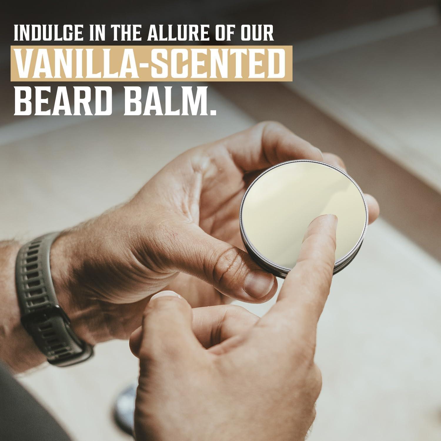 image:imageViking Revolution Ultimate Conditioner for Mens Beard Grooming Softens Smoothes and Soothes Beard Itch Contains Wash Conditioner Beard Oil Balm and Comb Classic SetSpiced Vanilla