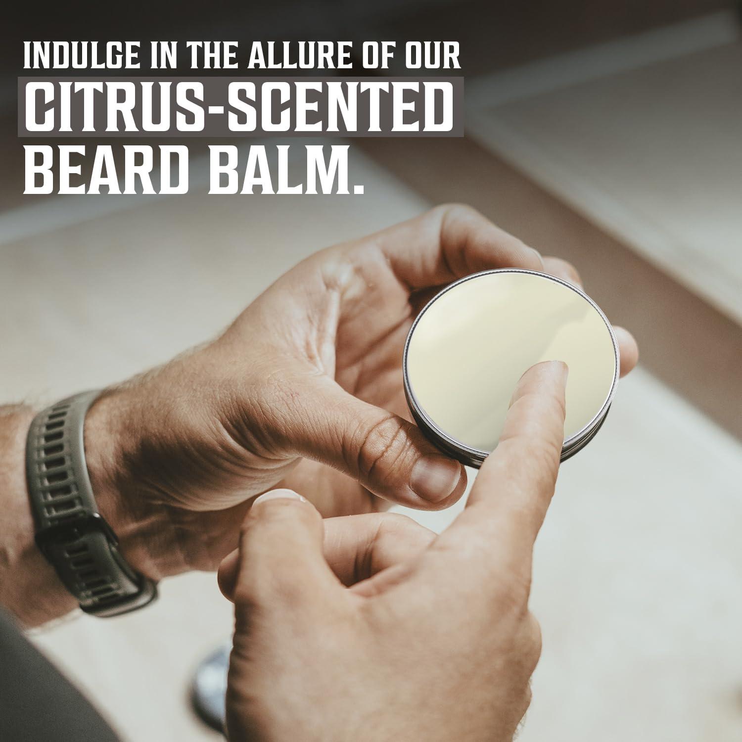 image:imageViking Revolution Ultimate Conditioner for Mens Beard Grooming Softens Smoothes and Soothes Beard Itch Contains Wash Conditioner Beard Oil Balm and Comb Classic SetCitrus